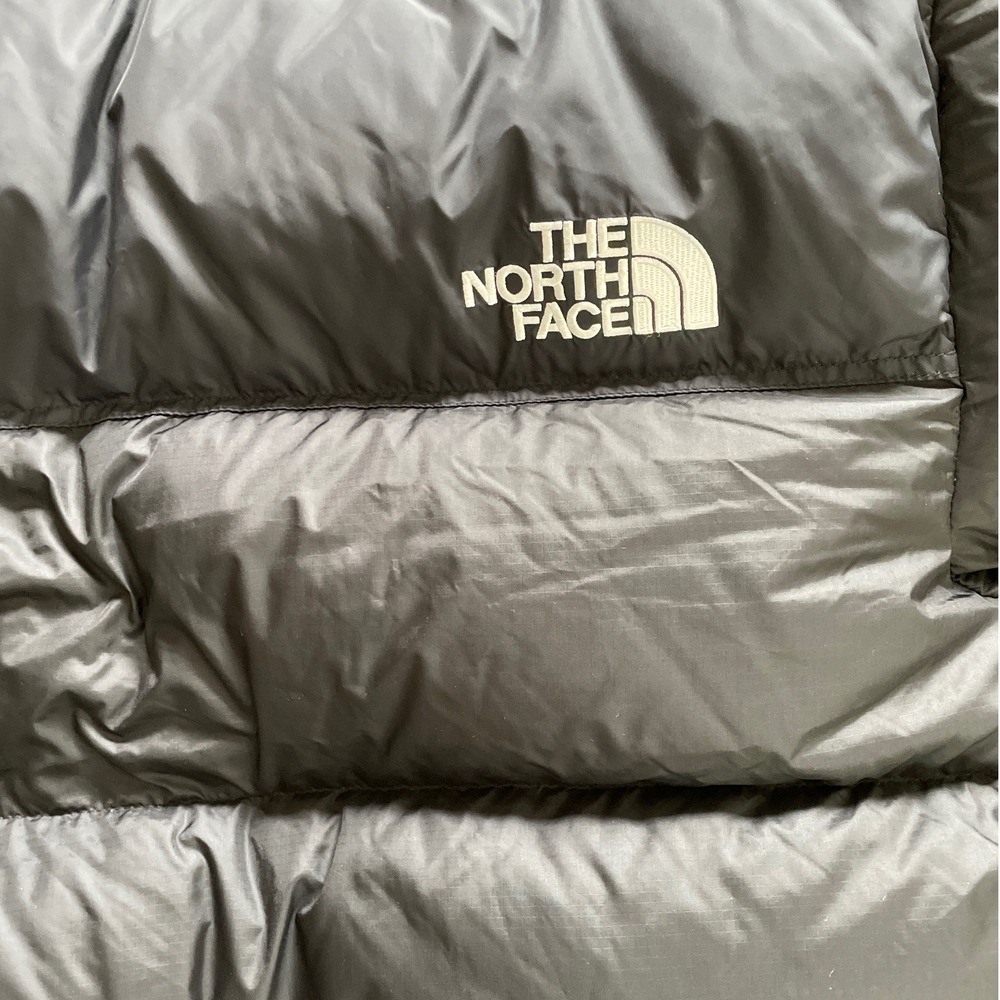 The North Face 700 Womens Black Down Puffer Jacket Ripstop Full Zip Medium M - Picture 15 of 16
